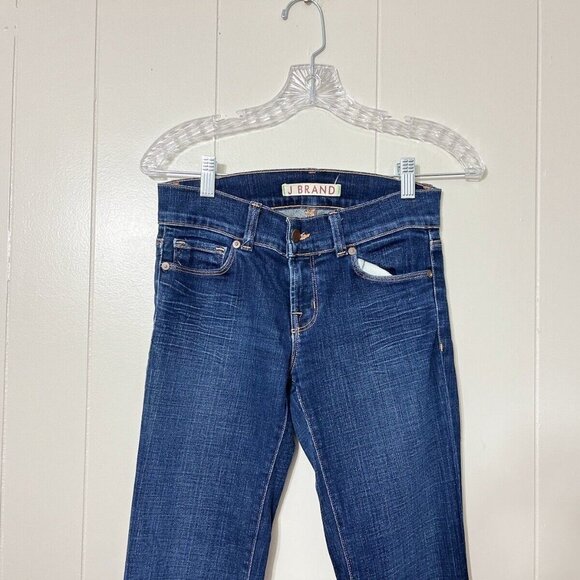 J Brand LOVESTORY Blue Low Rise Wide Leg Jeans Size 26 - Picture 5 of 11